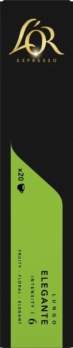 L'OR Lungo Elegante Koffiecups - Intensiteit 6/12 - 10 X 20 Capsules 19 L'OR Lungo Elegante Koffiecups - Intensiteit 6/12 - 10 X 20 Capsules -Koffie Discountwinkel 253x1200 6