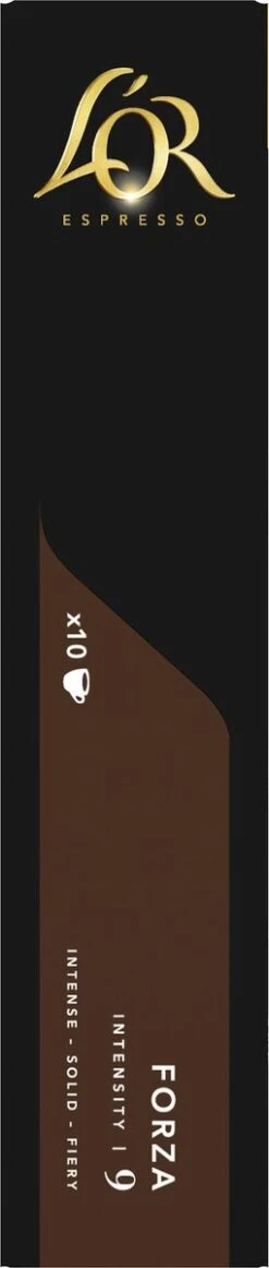 L'OR Espresso Forza Koffiecups - Intensiteit 9/12 - 10 X 10 Capsules 17 L'OR Espresso Forza Koffiecups - Intensiteit 9/12 - 10 X 10 Capsules -Koffie Discountwinkel 255x1200 8