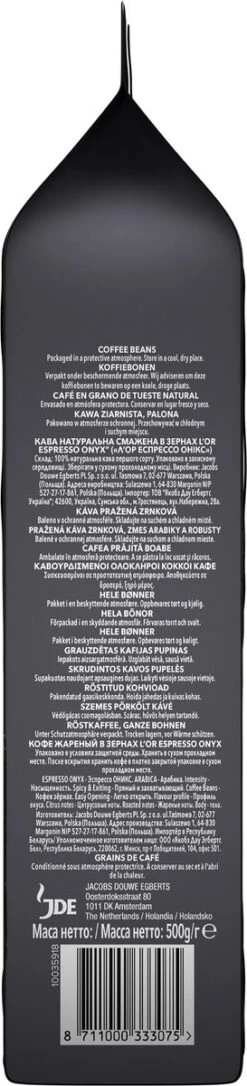 L'OR Espresso Onyx Koffiebonen (12) - 4 X 500 Gram -Koffie Discountwinkel 273x1200