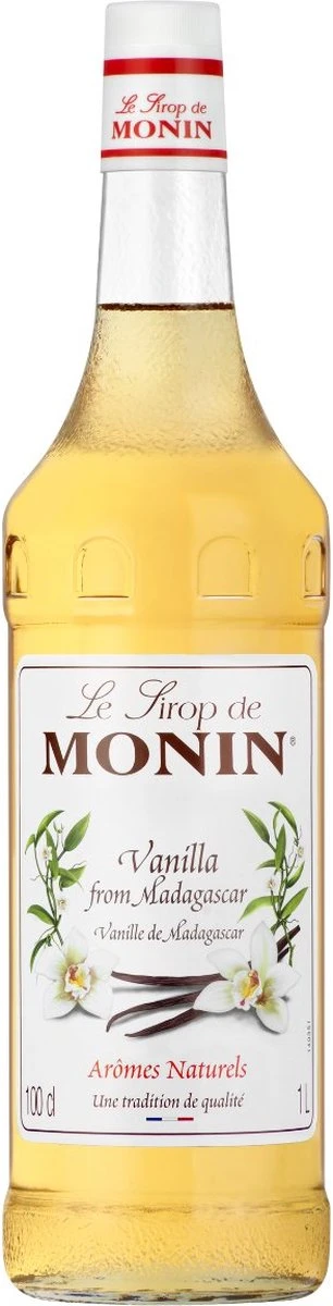 Monin Vanille Koffiesiroop 1 Liter Fles XL 1 Monin Vanille Koffiesiroop 1 Liter Fles XL
