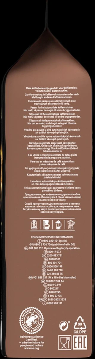 L'OR Forza Koffiebonen (9) - 4x 1000 Gram 4 L'OR Forza Koffiebonen (9) - 4x 1000 Gram - Afbeelding 4