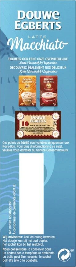 Douwe Egberts Verwenkoffie Latte Macchiato Oploskoffie - 5 X 8 Zakjes 15 Douwe Egberts Verwenkoffie Latte Macchiato Oploskoffie - 5 X 8 Zakjes -Koffie Discountwinkel 343x1200 2
