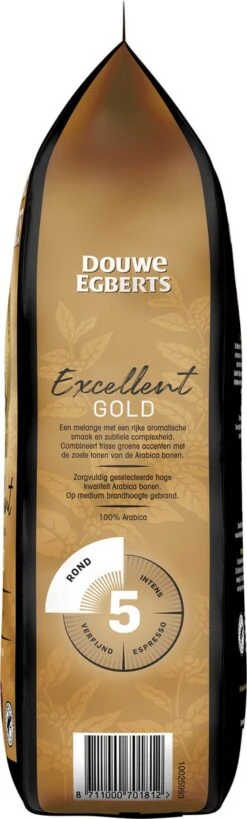 Douwe Egberts Excellent Gold Koffiebonen - 5/9 Intensiteit - 4 X 1kg -Koffie Discountwinkel 362x1200