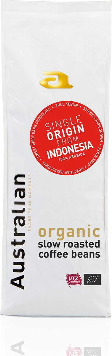 Australian Single Origin Gayo Koffiebonen - 4 X 750 Gram - UTZ Organic 1 Australian Single Origin Gayo Koffiebonen - 4 X 750 Gram - UTZ Organic