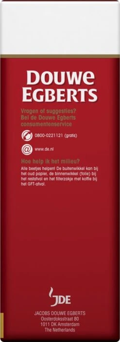 Douwe Egberts Aroma Rood Grove Maling Filterkoffie - 6 X 500 Gram 11 Douwe Egberts Aroma Rood Grove Maling Filterkoffie - 6 X 500 Gram -Koffie Discountwinkel 421x1200 1
