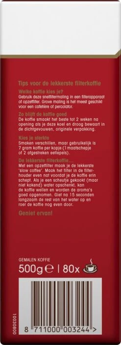 Douwe Egberts Aroma Rood Filterkoffie - 15 X 500 Gram -Koffie Discountwinkel 421x1200 2