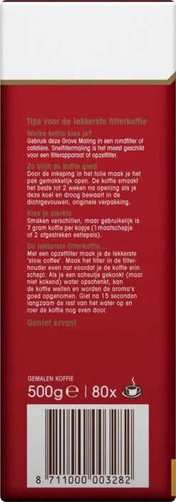 Douwe Egberts Aroma Rood Grove Maling Filterkoffie - 6 X 500 Gram 10 Douwe Egberts Aroma Rood Grove Maling Filterkoffie - 6 X 500 Gram -Koffie Discountwinkel 421x1200