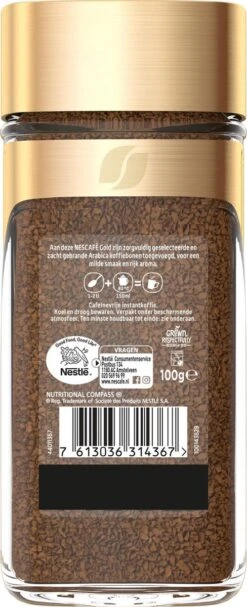 Nescafé Gold Decafé Oploskoffie - 6 Potten à 100 Gram -Koffie Discountwinkel 488x1200