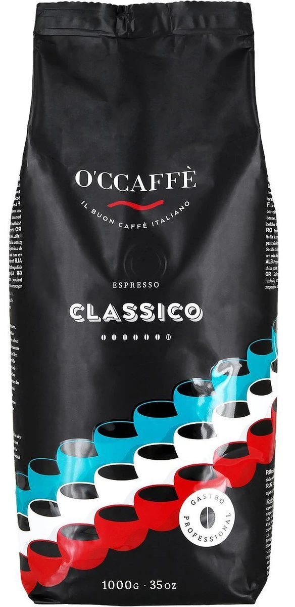 O'ccaffè - Premium Italiaanse Koffiebonen | Professional | Proefpakket XXL | 5 X 1kg | Barista Kwaliteit 2 O'ccaffè - Premium Italiaanse Koffiebonen | Professional | Proefpakket XXL | 5 X 1kg | Barista Kwaliteit - Afbeelding 2
