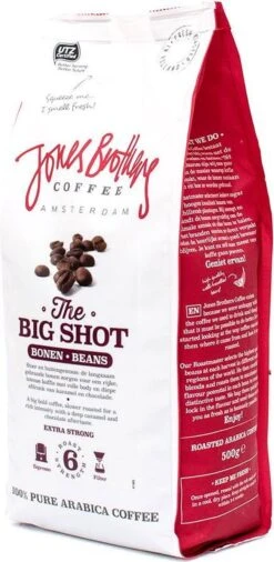 Jones Brothers Coffee The Big Shot Koffiebonen - 6 X 500 Gram -Koffie Discountwinkel 586x1200