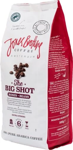 Jones Brothers Coffee The Big Shot Koffiebonen - 6 X 500 Gram -Koffie Discountwinkel 591x1200
