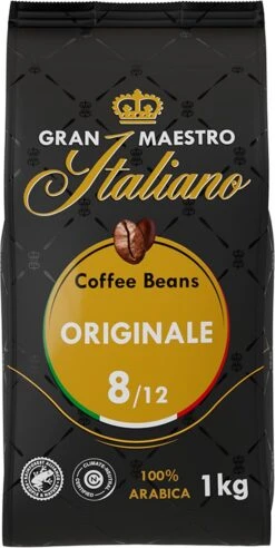 Gran Maestro Italiano - Orginale - Koffiebonen - Bonen Voor Espresso En Lungo - Arabica – 4 X 1kg 8 Gran Maestro Italiano - Orginale - Koffiebonen - Bonen Voor Espresso En Lungo - Arabica – 4 X 1kg -Koffie Discountwinkel 602x1200 3