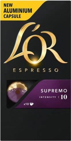 L'OR Espresso Supremo Koffiecups - Intensiteit 10/12 - 10 X 10 Capsules -Koffie Discountwinkel 606x1200 6