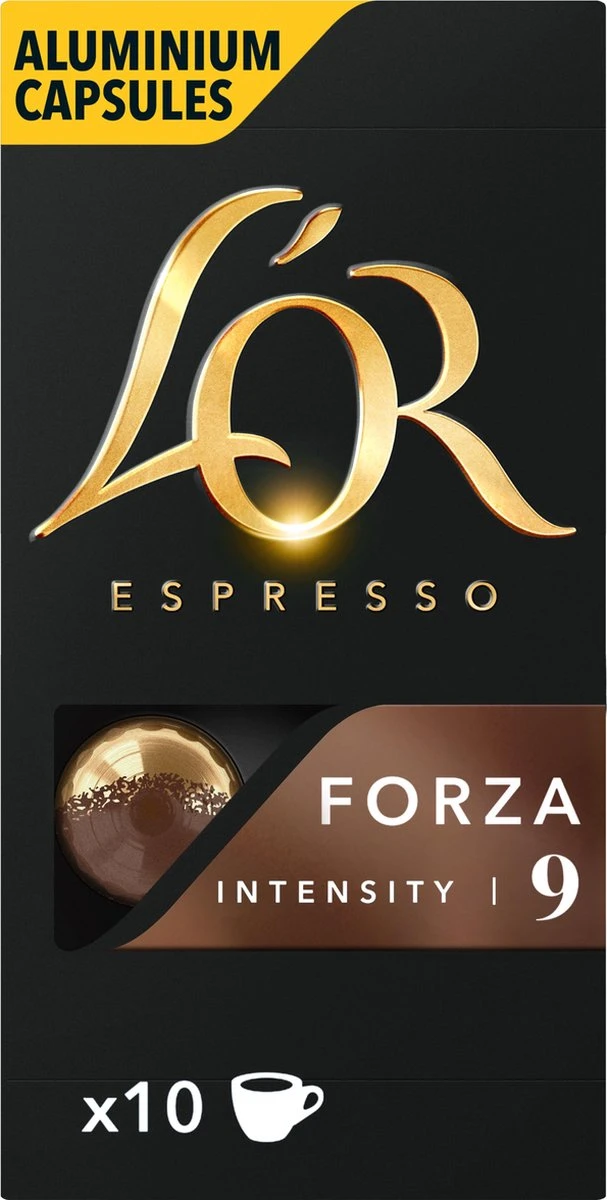 L'OR Espresso Forza Koffiecups - Intensiteit 9/12 - 10 X 10 Capsules 2 L'OR Espresso Forza Koffiecups - Intensiteit 9/12 - 10 X 10 Capsules - Afbeelding 2
