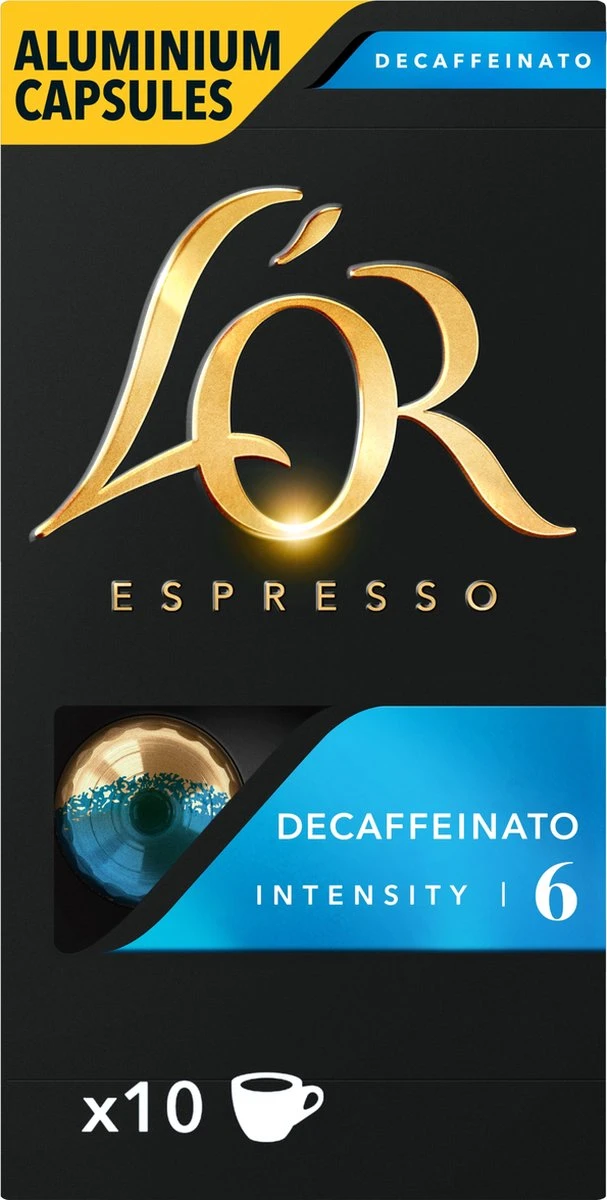 L'OR Espresso Decaffeinato Koffiecups - Intensiteit 6/12 - 10 X 10 Capsules 8 L'OR Espresso Decaffeinato Koffiecups - Intensiteit 6/12 - 10 X 10 Capsules - Afbeelding 8