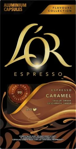 L'OR Espresso Caramel Koffiecups - 10 X 10 Capsules 8 L'OR Espresso Caramel Koffiecups - 10 X 10 Capsules -Koffie Discountwinkel 611x1200 2