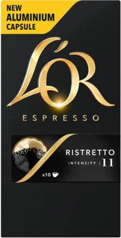 L'OR Espresso Ristretto (11) - 10 X 10 Koffiecups -Koffie Discountwinkel 611x1200