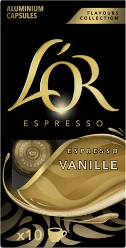 L'OR Espresso Vanille Koffiecups - 10 X 10 Capsules -Koffie Discountwinkel 612x1200 2