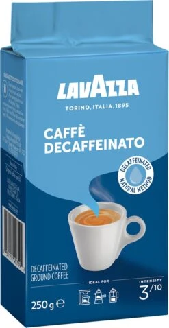 Lavazza Caffe Decaffeinato Filterkoffie - 250 Gram X8 -Koffie Discountwinkel 620x1200 1