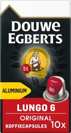 Douwe Egberts Lungo Original Koffiecups - Intensiteit 6/12 - 10 X 10 Capsules 16 Douwe Egberts Lungo Original Koffiecups - Intensiteit 6/12 - 10 X 10 Capsules -Koffie Discountwinkel 643x1200 2