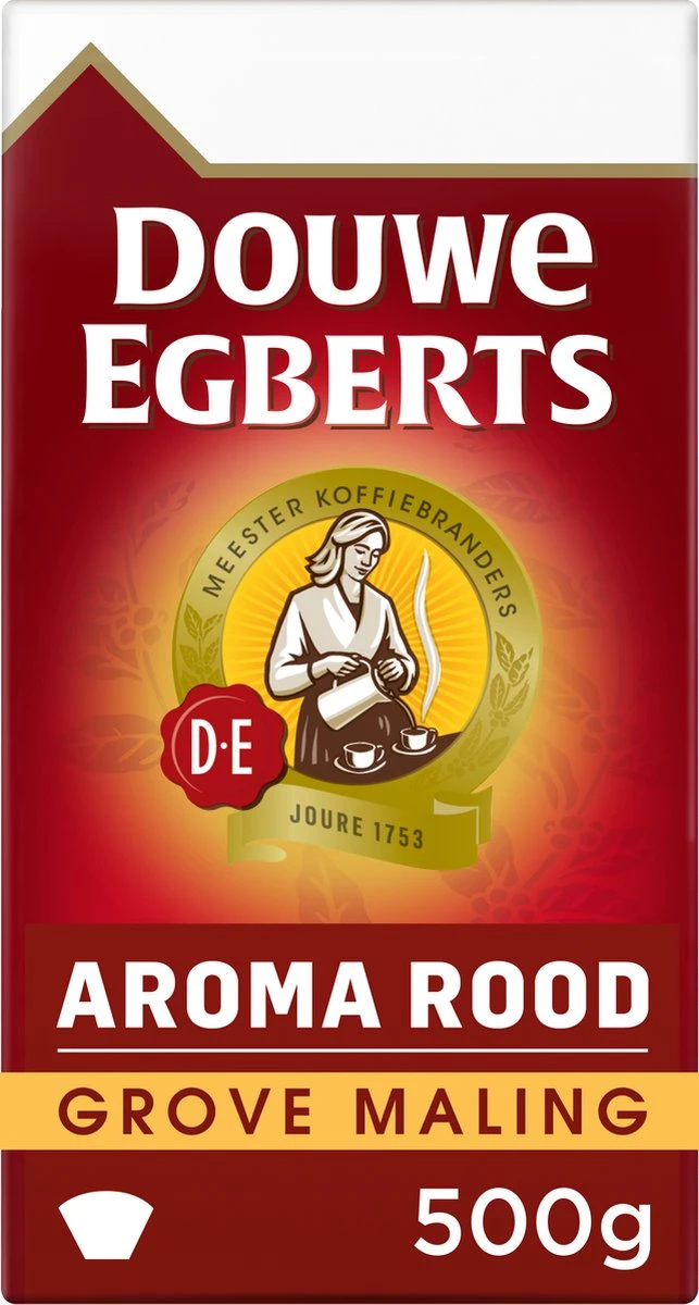 Douwe Egberts Aroma Rood Grove Maling Filterkoffie - 6 X 500 Gram 7 Douwe Egberts Aroma Rood Grove Maling Filterkoffie - 6 X 500 Gram - Afbeelding 7