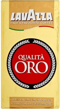 Lavazza Qualita Oro Gemalen / Filterkoffie - 250 Gram Krimp X20 -Koffie Discountwinkel 666x1200