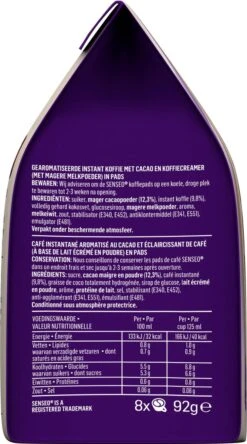 Senseo Cappuccino Choco Koffiepads - 2/9 Intensiteit - 4 X 8 Pads -Koffie Discountwinkel 668x1200