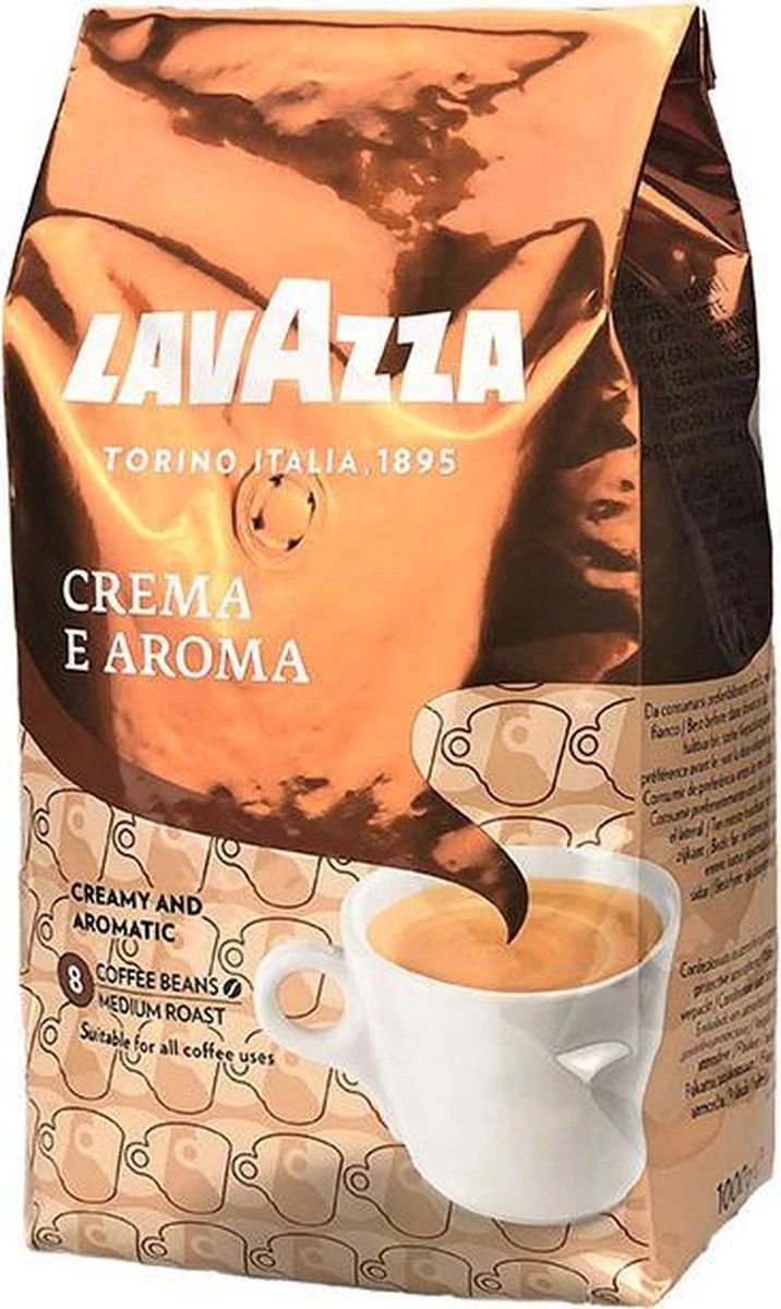 Lavazza Crema E Aroma Koffiebonen - 6 X 1 Kg 4 Lavazza Crema E Aroma Koffiebonen - 6 X 1 Kg - Afbeelding 4