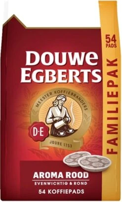 Douwe Egberts Aroma Rood Koffiepads - 4 X 54 Pads -Koffie Discountwinkel 726x1200 1