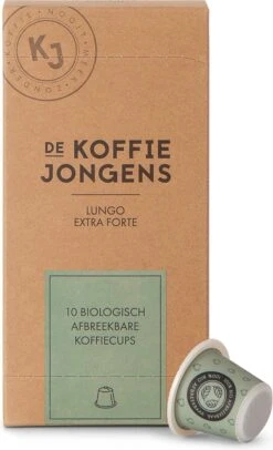 Nespresso Cups - De Koffiejongens - Lungo Extra Forte - 100% Biologisch Afbreekbaar - 60 Cups - 100% Nespresso Compatible