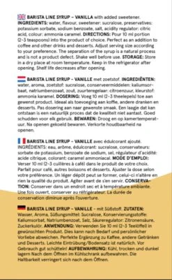 Fitcy | Koffiesiroop | Vanille | Barista Syrup | Zero | Vegan | Vetvrij | Suikervrij | Keto-vriendelijk | Koffie | Siroop | 1L -Koffie Discountwinkel 739x1200 2