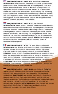 Fitcy | Koffiesiroop | Hazelnoot | Barista Syrup | Zero | Vegan | Vetvrij | Suikervrij | Keto-vriendelijk | Koffie | Siroop | MET DOSEERPOMP | 1L -Koffie Discountwinkel 739x1200