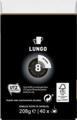 Douwe Egberts Lungo Intens (8) - 5 X 40 Koffiecups -Koffie Discountwinkel 765x1200 2