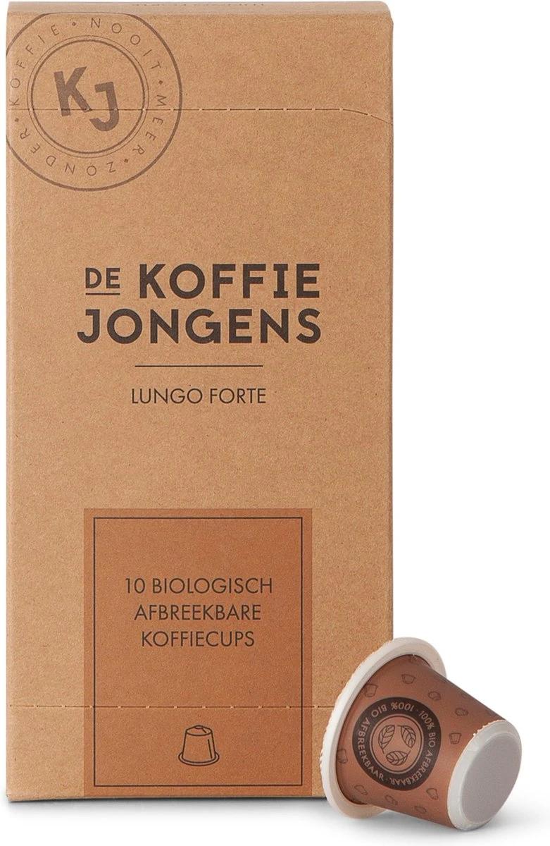 Biologisch Afbreekbare Koffiecups - Lungo Forte 180x - De Koffiejongens 1 Biologisch Afbreekbare Koffiecups - Lungo Forte 180x - De Koffiejongens