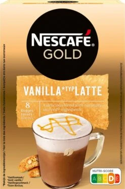 Nescafé Gold Latte Vanille Oploskoffie - 6 Doosjes à 8 Zakjes -Koffie Discountwinkel 794x1200 1