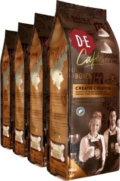 Douwe Egberts D.E Café Creatie Koffiebonen - 7/9 Intensiteit - 4 X 500 Gram -Koffie Discountwinkel 796x1200