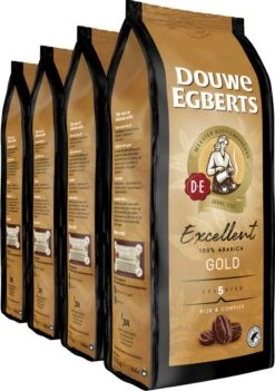 Douwe Egberts Excellent Gold Koffiebonen - 5/9 Intensiteit - 4 X 1kg -Koffie Discountwinkel 844x1200