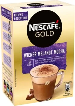 Nescafé Gold Wiener Melange Mocha Oploskoffie - 6 Doosjes à 8 Zakjes -Koffie Discountwinkel 856x1200 1