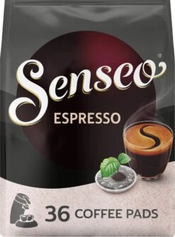 Senseo Espresso Koffiepads - 9/9 Intensiteit - 10 X 36 Pads -Koffie Discountwinkel 887x1200