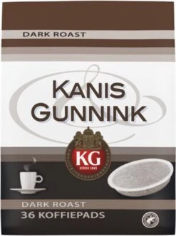 Kanis & Gunnink Dark Roast Koffiepads - 10 X 36 Pads -Koffie Discountwinkel 894x1200 1