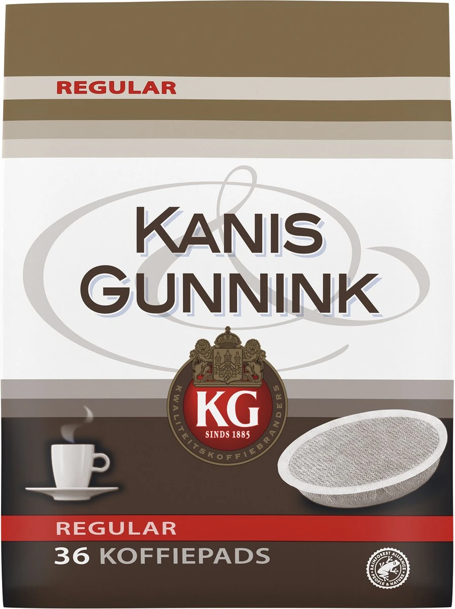 Kanis & Gunnink Regular Koffiepads - 10 X 36 Pads 4 Kanis & Gunnink Regular Koffiepads - 10 X 36 Pads - Afbeelding 4