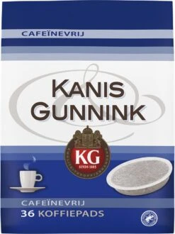 Kanis & Gunnink Cafeïnevrij Koffiepads - 10 X 36 Pads -Koffie Discountwinkel 898x1200