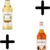 Monin VAnille Koffiesiroop VOORDEELPACK Vanille 70 + Caramel 70cl