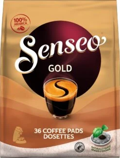 Senseo Gold Koffiepads - 5/9 Intensiteit - 10 X 36 Pads -Koffie Discountwinkel 910x1200