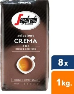 Segafredo Selezione Crema Koffiebonen - 8 X 1 Kg -Koffie Discountwinkel 943x1200