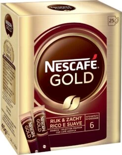 Nescafé Gold Oploskoffie - 6 Doosjes à 25 Zakjes 7 Nescafé Gold Oploskoffie - 6 Doosjes à 25 Zakjes -Koffie Discountwinkel 949x1200