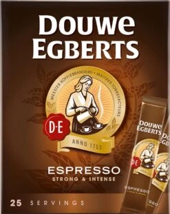 Douwe Egberts Espresso Sticks Oploskoffie - 6 X 25 Zakjes 13 Douwe Egberts Espresso Sticks Oploskoffie - 6 X 25 Zakjes -Koffie Discountwinkel 954x1200