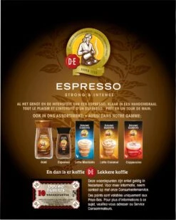 Douwe Egberts Espresso Sticks Oploskoffie - 6 X 25 Zakjes 10 Douwe Egberts Espresso Sticks Oploskoffie - 6 X 25 Zakjes -Koffie Discountwinkel 958x1200