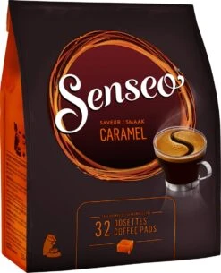 Senseo Caramel Koffiepads - 2/9 Intensiteit - 10 X 32 Pads -Koffie Discountwinkel 973x1200 1