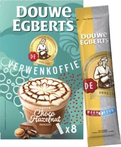 Douwe Egberts Latte Choco Hazelnut Oploskoffie - 5/9 Intensiteit - 5 X 8 Zakjes -Koffie Discountwinkel 980x1200 1